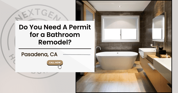 Modern bathroom with tub and sink in Pasadena