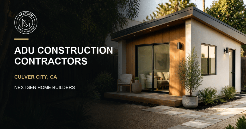ADU construction contractors in Culver City, California