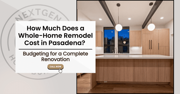 Modern kitchen design in a whole-home